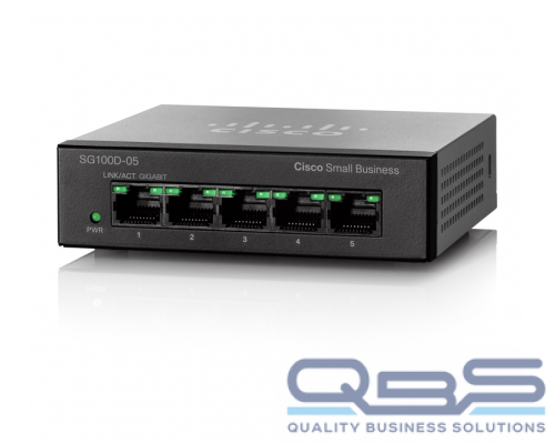 Cisco SG100D-05 5-Port Gigabit Desktop Switch купить QBS.ru