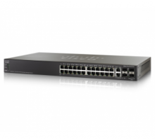 Cisco SF500-24 24-port 10/100 Stackable Managed Switch with Gigabit Uplinks