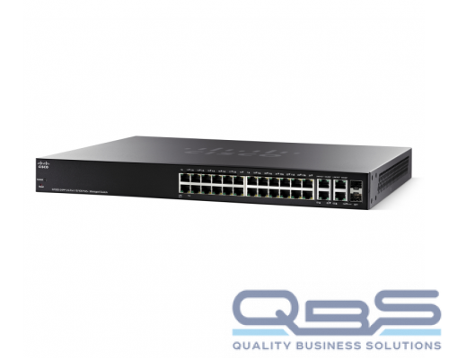 Cisco SF300-24PP 24-port 10/100 PoE+ Managed Switch w/Gig Uplinks купить QBS.ru
