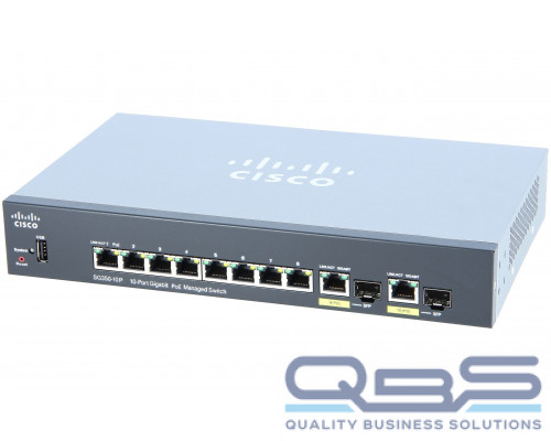 Коммутатор Cisco SG350-10P-K9-EU купить QBS.ru