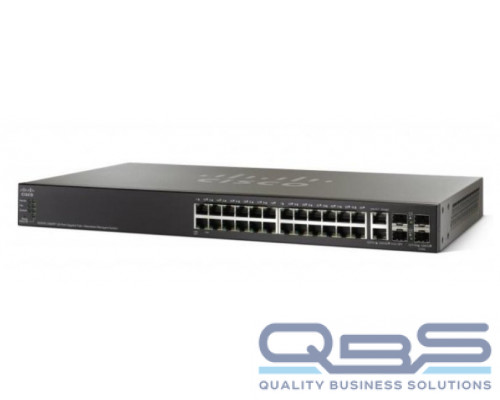 Cisco SG500-28MPP 28-port Gigabit Max PoE+ Stackable Managed Switch купить QBS.ru