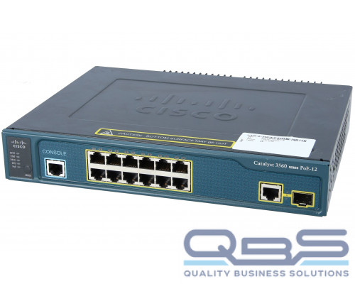 Коммутатор Cisco WS-C3560-12PC-S купить QBS.ru