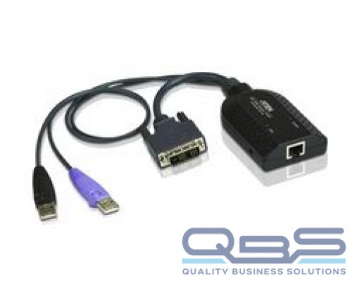 Кабель адаптер ATEN USB DVI Virtual Media KVM Adapter with Smart Card Support купить QBS.ru