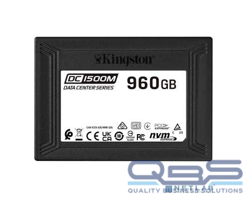 накопитель Kingston Enterprise SSD 960GB DC1500M U.2 PCIe NVMe SSD (R3100/W1700MB/s) SEDC1500M/960G купить QBS.ru