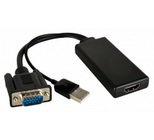62 Kramer ADC-GM/HF Переходник VGA вилка на HDMI розетка активный