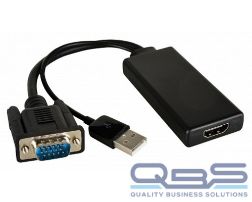 62 Kramer ADC-GM/HF Переходник VGA вилка на HDMI розетка активный купить QBS.ru