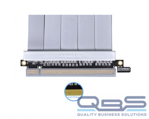Райзер LIAN LI PW-PCI-4-60W PCIe 4.0 RISER CABLE 600mm - WHITE купить QBS.ru