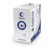  Cabeus UTP-4P-Cat.5e-SOLID-GY-LIGHT Кабель витая пара UTP (U/UTP), категория 5e, 4 пары 0,47мм (24 AWG), PVC нг(А)-LS, серый (305 м)