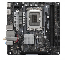 Материнская плата ASROCK H610M-ITX/AC, LGA1700, H610, 2*DDR4, DP+HDMI, 4xSATA3 6.0, M.2 Socket, 2xUSB 3.2, 2xUSB 2.0, mITX; 90-MXBHL0-A0UAYZ