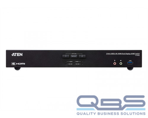 Квм переключатель ATEN 2-Port USB3.0 4K HDMI Dual Display KVMP Switch купить QBS.ru