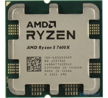 Процессор CPU AMD Ryzen 5  7600X BOX (100-100000593WOF) {4.7/5.0GHz Boost,38MB,105W,AM5, with Radeon Graphics, без кулера}