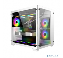 Корпус 1STPLAYER MEGAVIEW MV7 White / ATX / MV7-WH
