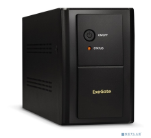 ИБП Exegate EX292613RUS ИБП ExeGate SpecialPro UNB-2200.LED.AVR.2SH.RJ.USB <2200VA/1300W,LED, AVR,2*Schuko, RJ45/11, USB, металлический корпус, Black>