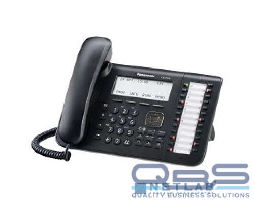 Телефон Panasonic KX-DT546RUB Цифровой системный телефон (чёрный) купить QBS.ru