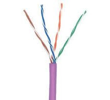  Кабель TWT UTP, 4 пары, Кат.5e, нг(А)-LS, IEC 60332-3, 305 метров, фиолетовый