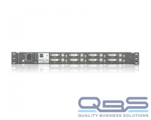 Квм переключатель ATEN Single Rail 8-Port DVI FHD LCD KVM Switch купить QBS.ru