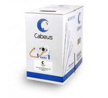  Cabeus UTP-4P-Cat.5e-SOLID-LSZH Кабель витая пара UTP (U/UTP), категория 5e, 4 пары (24 AWG), одножильный, оранжевый, LSZH
