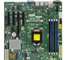 Материнская плата Supermicro MBD-X11SSM-F-B Серверная материнская плата, Single SKT, Intel C236 PCH chipset, 8 x SATA3, 2 x SATA DOM, 2 x GbE LAN, IPMI LAN,mATX Retail.