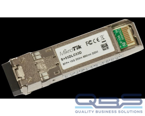 Трансивер MikroTik SFP+ module 10G MM 300m 850nm Dual LC-connector купить QBS.ru