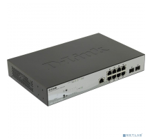 Сетевое оборудование D-Link DGS-1210-10P/ME/B1A Управляемый L2 коммутатор с 8 портами 10/100/1000Base-T и 2 портами 1000Base-X SFP (8 портов PoE 802.3af/at, PoE-бюджет 78 Вт)