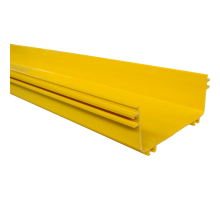  Прямая секция оптического лотка, 100x240 мм, 2 метра, желтая