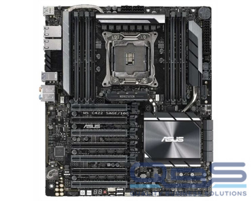 Материнская плата ASUS Motherboard WS C422 SAGE/10G,1xLGA 2066,8xDIMM(upto1TB),8xSATA 6Gb/s p,1xM.2,2xU.2,7xPCIe 3.0,2x10GbE,3Y Wr, RTL (3) купить QBS.ru