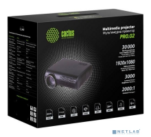 Проектор Проектор Cactus CS-PRO.02B.WUXGA LCD 3000Lm (1920x1080) 2000:1 ресурс лампы:30000часов 2xUSB typeA 2xHDMI 4.2кг