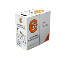  Кабель LANMASTER UTP, 4 пары, кат. 5Е,  350Mhz, LSZH, оранжевый, 305 м