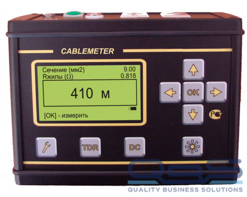 СВЯЗЬПРИБОР CableMeter E - прибор для измерения длины кабеля с опцией измерения проложенного кабеля купить QBS.ru