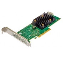 Контроллер Broadcom/LSI 9500-16i SGL (05-50077-02) (PCIe v4 x8 LP) Tri-Mode SAS/SATA/NVMe 12G HBA, 16port(2*int SFF8654), 3816 IOC, RTL, 1 year