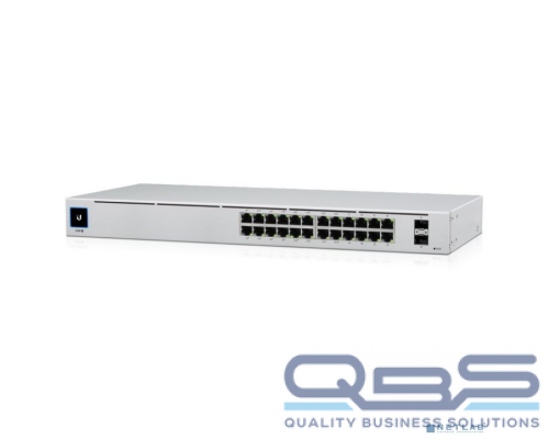 Сетевое оборудование Коммутатор Ubiquiti UniFi USW-24-POE 2SFP+ 95W управляемый купить QBS.ru