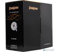 Кабель Exegate EX281813RUS Кабель Exegate  UTP4-C6-CU-S23-IN-PVC-GY-305 UTP 4 пары кат.6  медь, 23AWG, бухта 305м, серый PVC