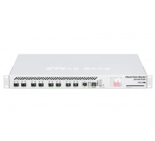 Маршрутизатор MikroTik Cloud Core Router 1072-1G-8S+ with Tilera Tile-Gx72 CPU (72-cores, 1GHz per core), 16GB RAM, 8xSFP+ cage, 1xGbit LAN, RouterOS L6, 1U rackmount case, two redundant hot plug PSU, LCD panel