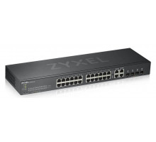  Гибридный Smart L2 коммутатор Zyxel NebulaFlex GS1920-24v2, rack 19