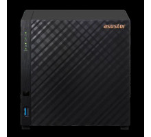 Cетевое хранилище ASUSTOR AS1104T 4-Bay NAS/CPU (2Core) 1.4GHz/1GBDDR4/noHDD,LFF(HDD,SSD)/1x1GbE(LAN)/2xUSB3.2/; 90IX01J0-BW3S00