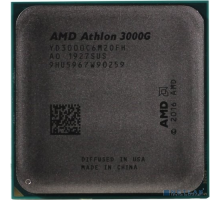 Процессор CPU AMD Athlon 3000G OEM  (YD3000C6M2OFH) {3.5GHz, 5MB, 35W, AM4, with Radeon Vega 3 Graphics}
