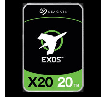 Жесткий диск HDD SATA Seagate 20Tb, ST20000NM007D, Exos X20, 7200 rpm, 256Mb buffer 512e/4KN, 1 year
