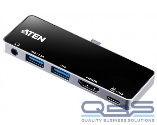 Док станция ATEN USB-C Travel Dock with Power Pass-Through купить QBS.ru