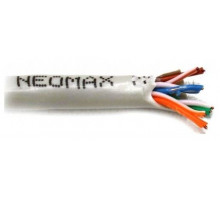  Кабель NEOMAX [NM710001] U/UTP cat.5e 4x2x0.48 (24 AWG) Медь, PVC внутренний (305 м), серый