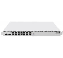 Маршрутизатор MikroTik Cloud Core Router 2216-1G-12XS-2XQ with Amazon Annapurna Labs Alpine v3 AL73400 CPU (16-cores, 2GHz per core) and Marvell Prestera Aldrin2 switch-chip, 16GB RAM, 2x100G QSFP cages, 14x25G SFP