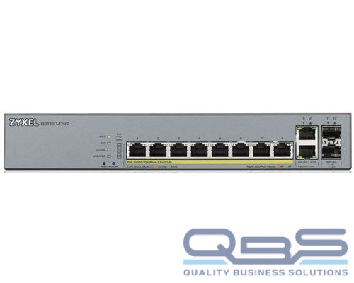Коммутатор PoE ZYXEL GS1350-12HP купить QBS.ru