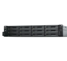 Система хранения данных Synology (Rack2U) QC2,4Ghz/8Gb upto 64/RAID0,1,10,5,6/up to12HP HDDs SATA(3,5'or2,5') upto 36 with 2xRX1217(RP)/2xUSB/4GigEth(+2Expslot)/iSCSI/2xIPcam(upto75)/1xPS/norail/1YW