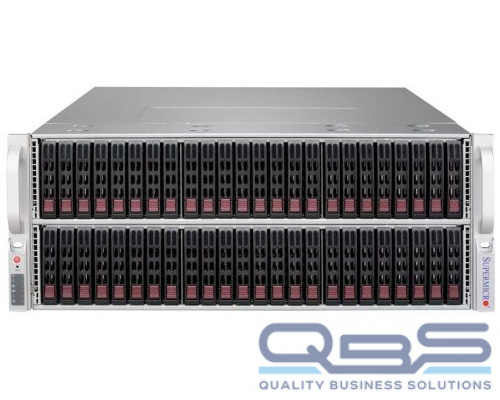 Корпус серверный 4U Supermicro CSE-417BE1C-R1K23JBOD 72 x 2.5 hot swap drives, optional 2 x 2.5 rear drives, SAS3 single expander, JBOD, 1200W Titan купить QBS.ru