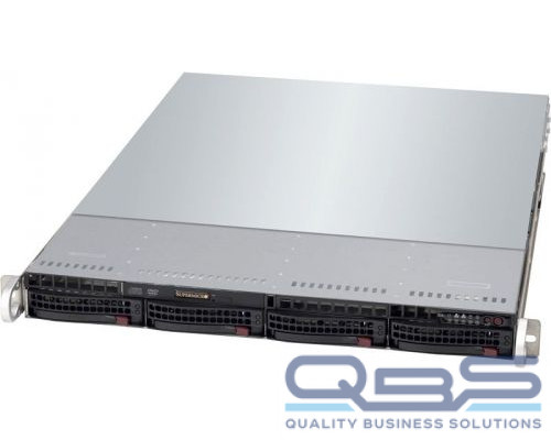 Корпус серверный 1U Supermicro CSE-815TQC-R706WB2 (4x3.5 HS Bays, SAS3/12Gb, 750W, Rail) купить QBS.ru