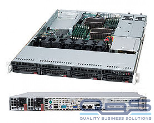 Корпус серверный Supermicro CSE-815TQC-R706WB 1U (4 x 3.5 HS Bays, 12x10, 1xLP, 2x750W Platinum) купить QBS.ru