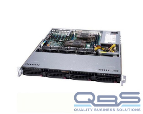 Корпус серверный 1U Supermicro CSE-813MFTQC-505CB 500W, черный купить QBS.ru