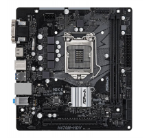 Материнская плата ASROCK H470M-HDV, LGA1200, H470, 2*DDR4, D-Sub+HDMI+DVI-D, 4xSATA3 6.0, 2xUSB 3.2, 4xUSB 2.0, mATX; 90-MXBG50-A0UAYZ