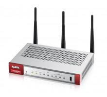 Маршрутизатор Беспроводной межсетевой экран Zyxel USG20W-VPN, 2xWAN GE (RJ-45 и SPF), 4xLAN/DMZ GE, 802.11a/b/g/n/ac (2,4 и 5 ГГц), USB3.0, NebulaFlex