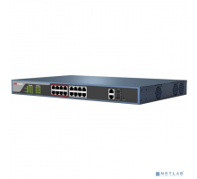 Коммутаторы HIKVISION DS-3E0318P-E(B) 16 RJ45 100M PoE с грозозащитой 6кВ