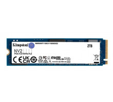 Твердотельный накопитель Kingston SSD 2TB NV2 M.2 2280 NVMe Gen4x4 R3500/W2800MB/s MTBF 1.5M 640TBW Retail 1 year